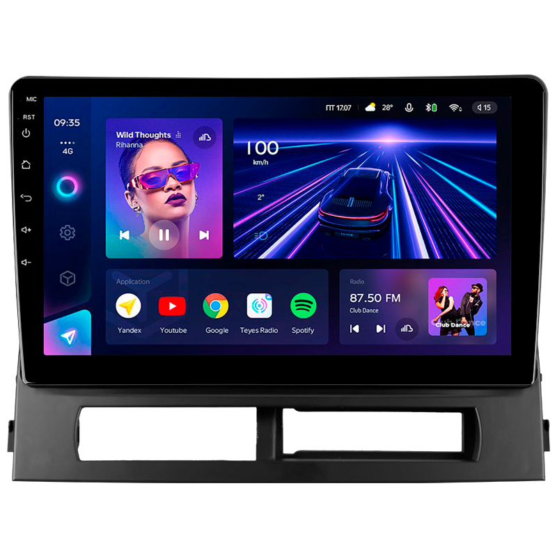 Android head unit Teyes CC3 4+32 Gb Toyota Prius XW20 II 2 2003-2011 (F2) 9" (L3)