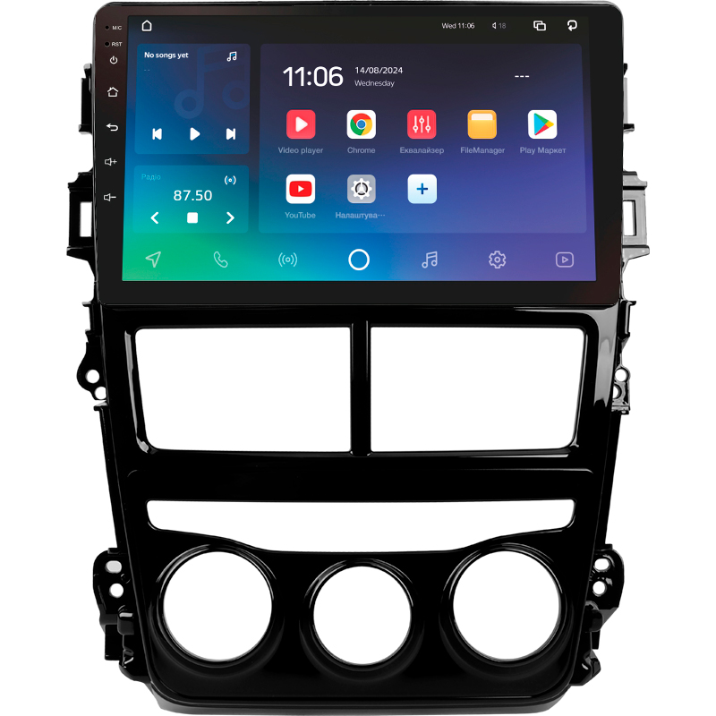 Android head unit SIGMA X9432 ANDROID 10 4+32 Gb 4G DSP Toyota Yaris Vios 2017-2020 (F1) 9" (L1)