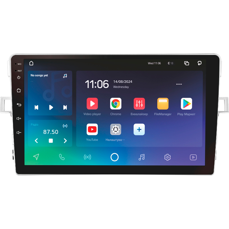 Android head unit SIGMA X9432 ANDROID 10 4+32 Gb 4G DSP Toyota Verso R20 2009-2018 (F1) 9"