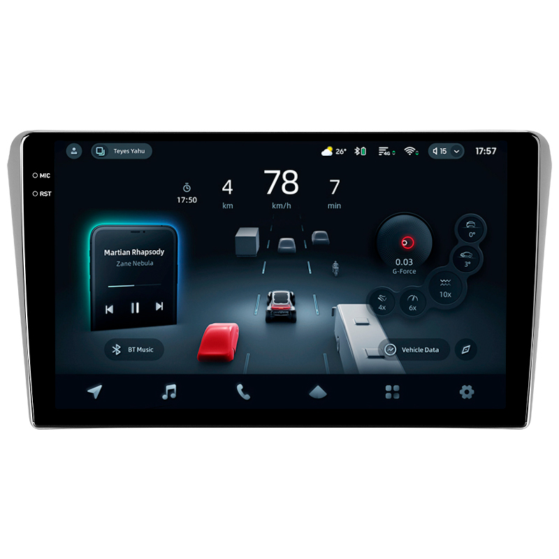 Android head unit Teyes CC4 Pro 8+128 Gb Toyota Avensis T250 2 II 2003-2009 9" 2k