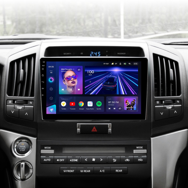 Android head unit Teyes CC3 4+32 Gb Toyota Land Cruiser 11 200 (F1) 2007-2015 10"