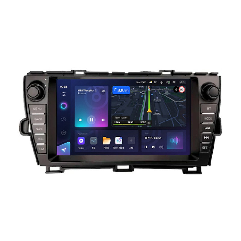 Android head unit Teyes CC3L 4+64 Gb Toyota PRIUS 2010-2015 LHD Black and Silver B-MOD 9" (L1)