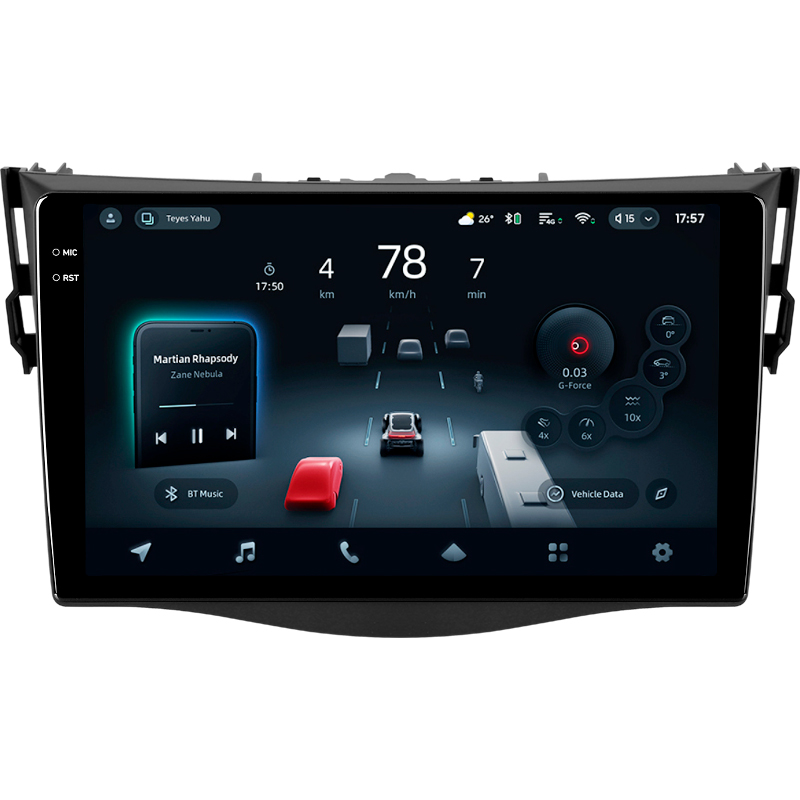 Android head unit Teyes CC4 Pro 12+256 Gb Toyota RAV4 3 XA30 (F1) 2005-2016 9" 2k