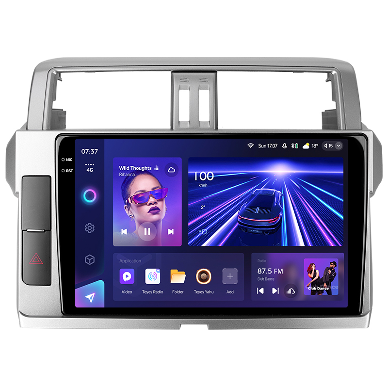 Android head unit Teyes CC3 6+128 Gb with 360° surround view° Toyota Land Cruiser Prado 150 2013-2017 10" 2k