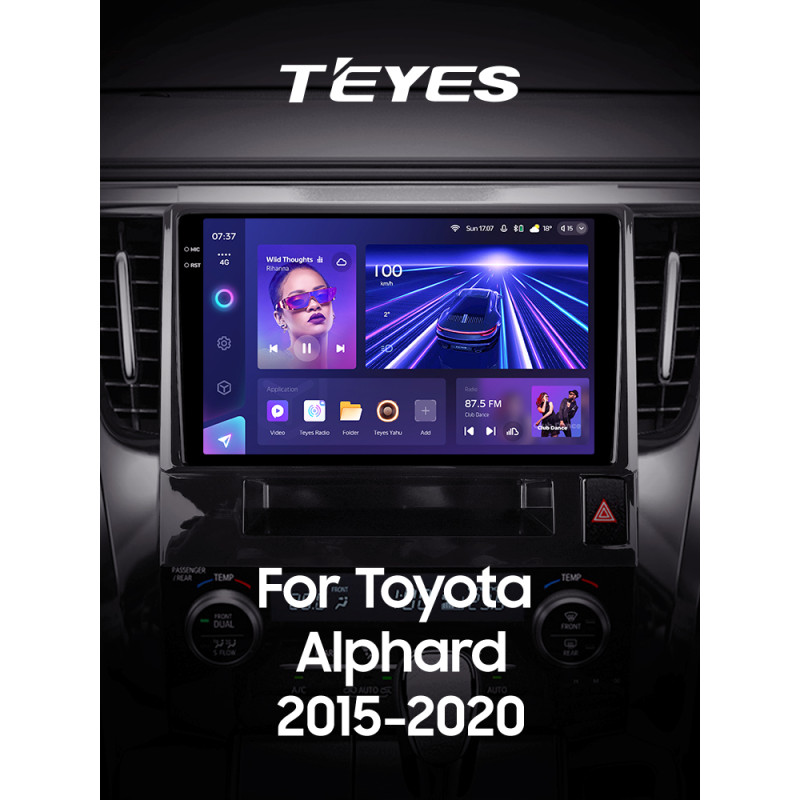 Android head unit Teyes CC3 6+128 Gb with 360° surround view° Toyota Alphard H30 2015-2020 10" 2k