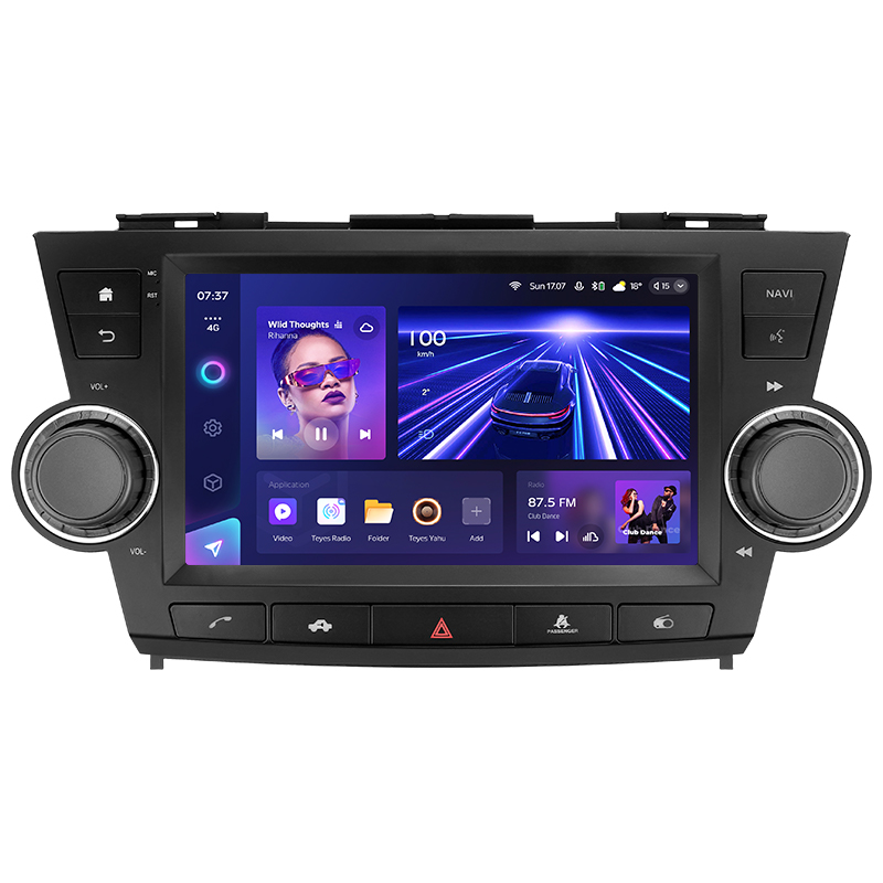 Android head unit Teyes CC3 6+128 Gb with 360° surround view° Toyota Highlander 2 XU40 2007-2013 (F3) 9" 2k (L2)