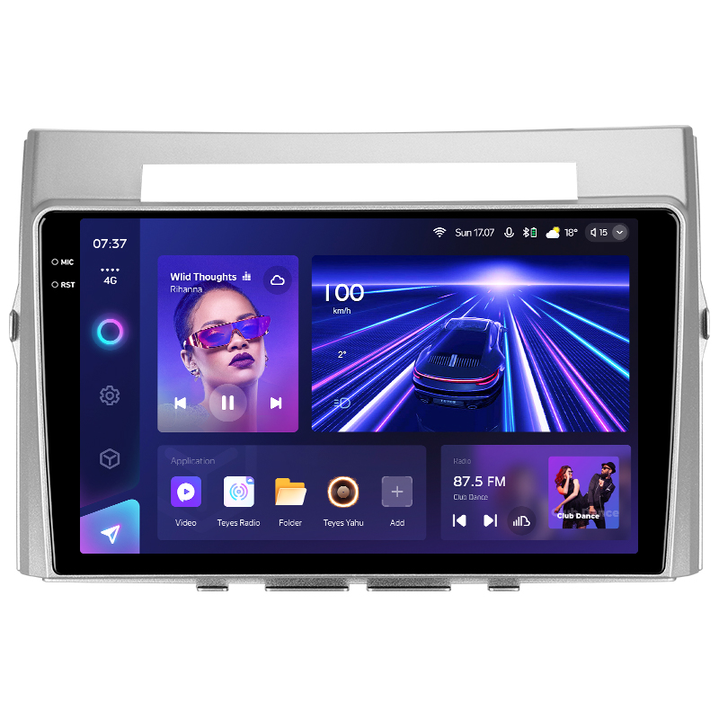 Android head unit Teyes CC3 4+32 Gb Toyota Corolla Verso AR10 2004 - 2009 (F2) 9" 2k