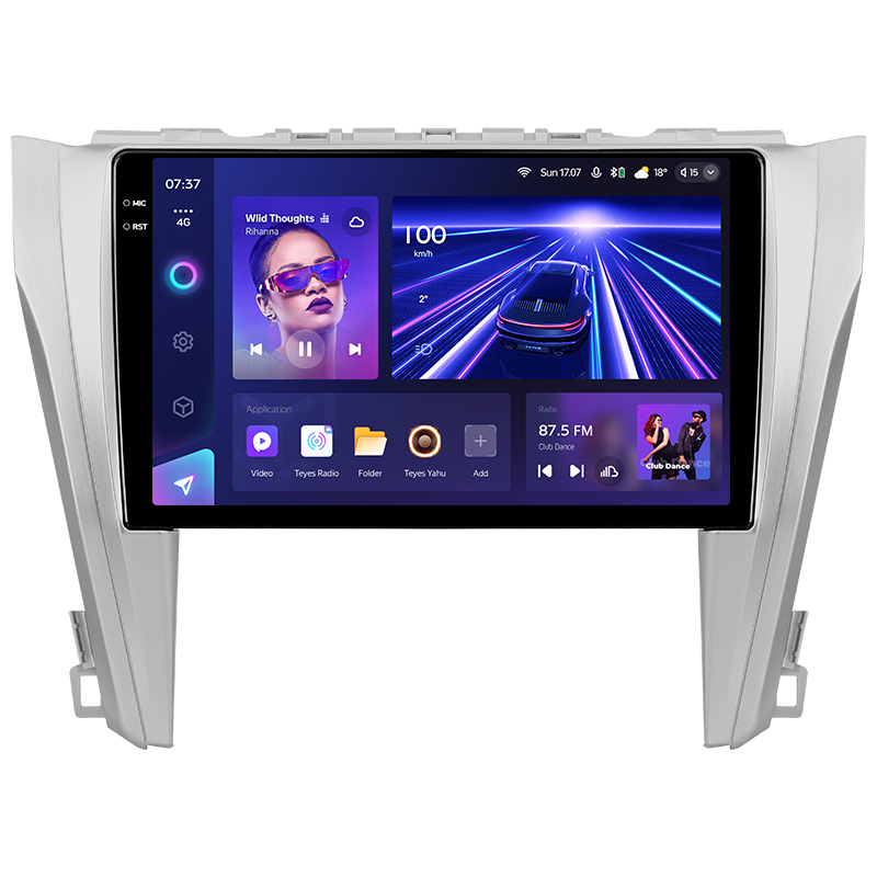 Android head unit Teyes CC3 6+128 Gb with 360° surround view° Toyota Camry 7 XV 50 55 2014-2017 (A) 10" 2k