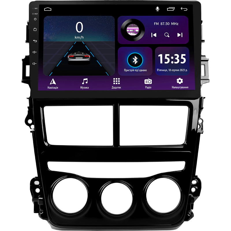 Stacja głośnikowa SIGMA E9232 ANDROID 10 2+32 GB Toyota Yaris Vios 2017–2020 (F1) 9