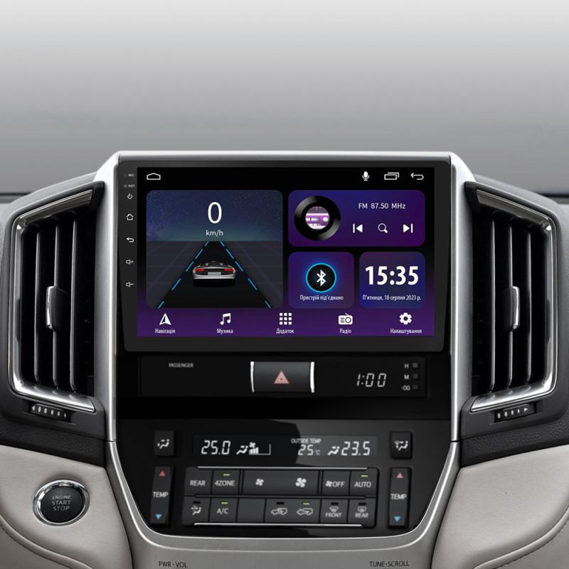 Magetófono de a bordo SIGMA E9232 ANDROID 10 2+32 GB para Toyota Land Cruiser 200 (11) 2015-2020, 9