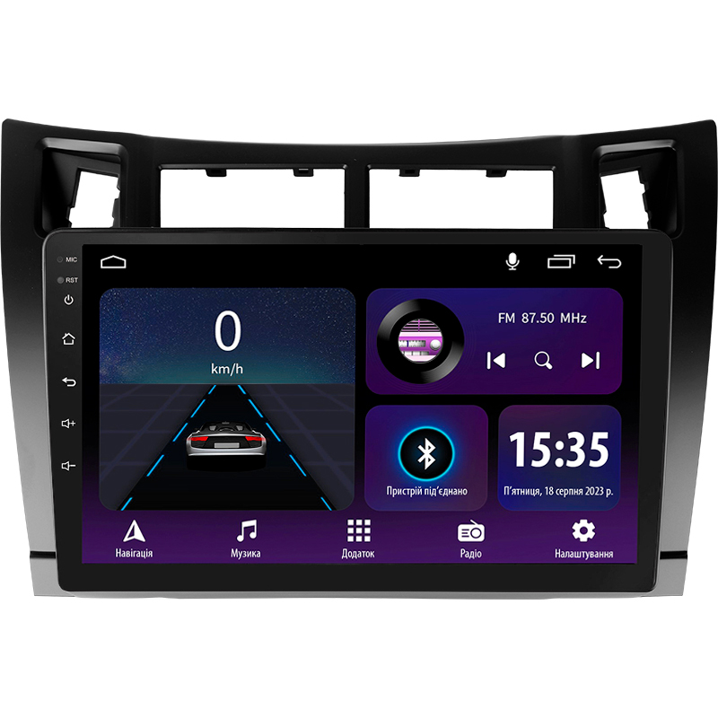 Android head unit SIGMA E9232 ANDROID 10 2+32 Gb Toyota Yaris XP90 2005-2012 (F1) 9"