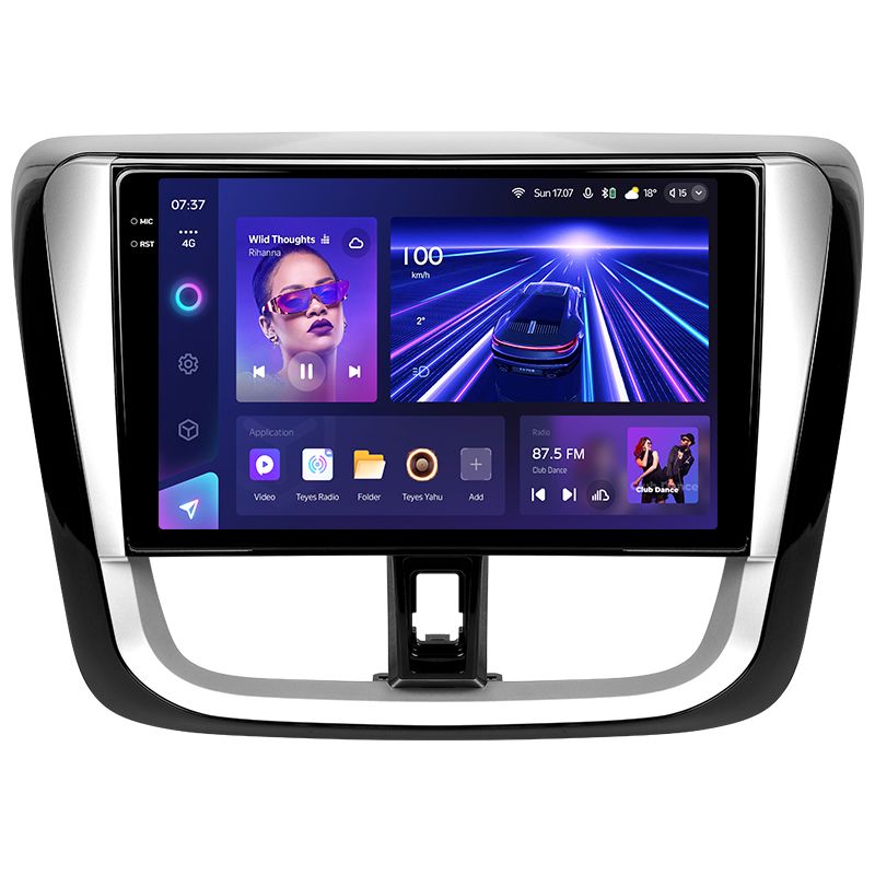 Android head unit Teyes CC3 4+64 Gb Toyota Vios Yaris L 2016-2019 10" 2k