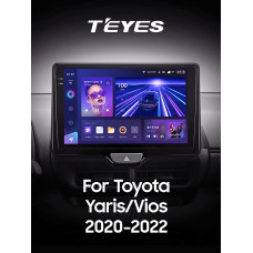 Android head unit Teyes CC3 4+64 Gb Toyota Yaris Vios (1 Din) 2020-2022 10" 1din 2k