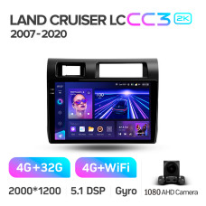 Android head unit Teyes CC3 4+32 Gb Toyota Land Cruiser 70 Series LC 79 2007-2020 9" 2k