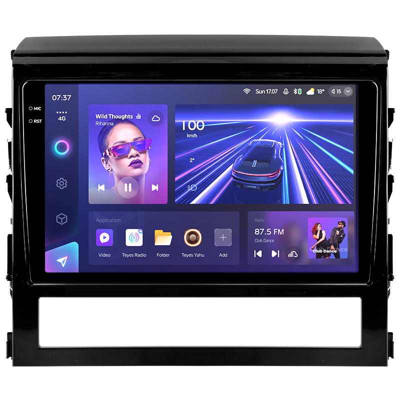 Android head unit Teyes CC3 4+32 Gb Toyota Land Cruiser 200 11 2015-2020 9" 2k