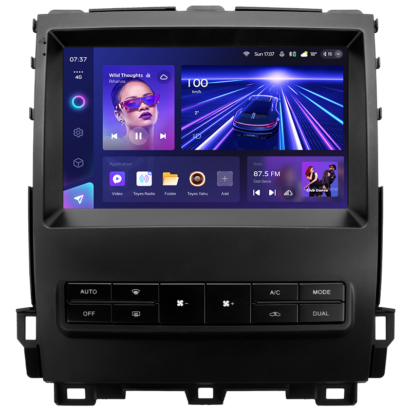 Android head unit Teyes CC3 6+128 Gb Toyota Land Cruiser Prado 120 For Lexus GX470 GX 470 J120 2004-2009 (F2) 9" 2k (L3)