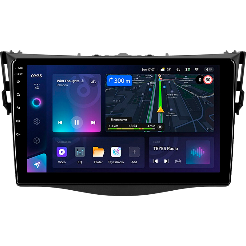 Android head unit Teyes CC3L 4+32 Gb Toyota RAV4 3 XA30 (F1) 2005-2016 9"