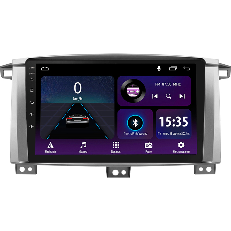 Magnetófono de a bordo SIGMA E9232 ANDROID 10 2+32 GB para Toyota Land Cruiser LC 100-A (2002-2007) (A) 9