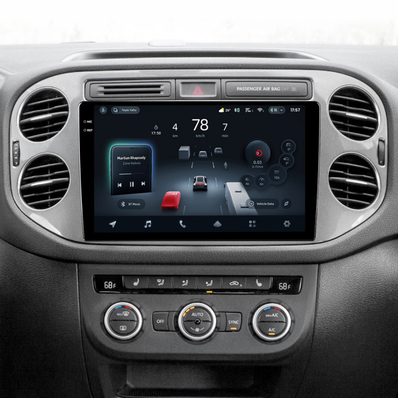Android head unit Teyes CC4 Pro 8+128 Gb Volkswagen Tiguan 1 NF 2006-2017 (F2) 9" 2k
