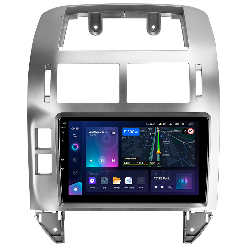 Android head unit Teyes CC3L 4+64 Gb Volkswagen Polo Mk4 IV 4 (F2) 2001-2009 9"