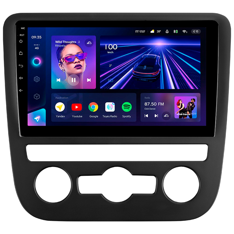 Štátní magnetofon Teyes CC3 4+32 GB pro Volkswagen Scirocco 3 III Mk3 (F2) 2008–2014, 9 palců