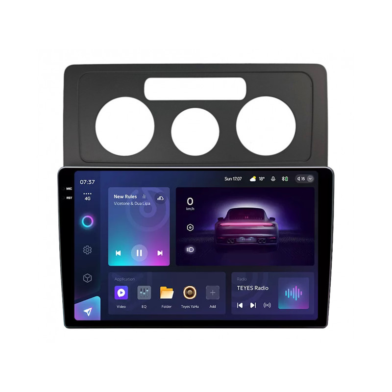 Android head unit Teyes CC3 6+128 Gb Volkswagen Touran 1 2003-2010 (F1) Black 10" 2k