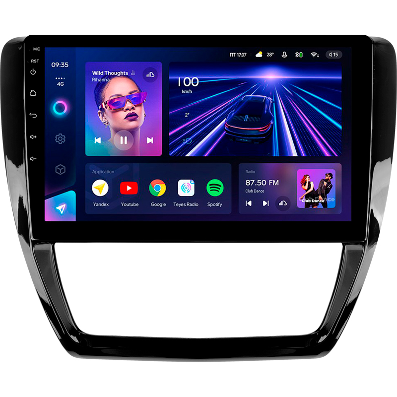 Android head unit Teyes CC3 4+32 Gb Volkswagen Jetta 6 2011-2018 10"