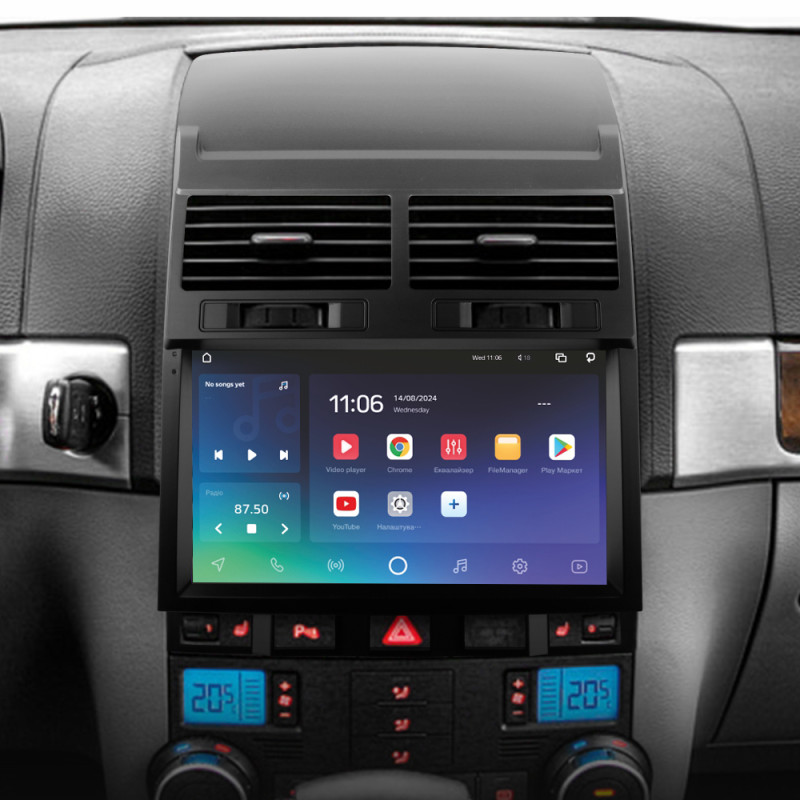 Android head unit SIGMA X9464 ANDROID 10 4+64 Gb 4G DSP Volkswagen Touareg GP 2002-2010 (F1) 9"