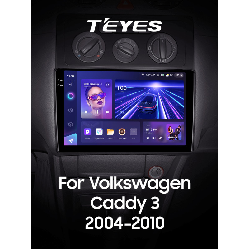 Android head unit Teyes CC3 4+32 Gb Volkswagen Caddy 2K 3 III 2004 - 2010 10" 2k