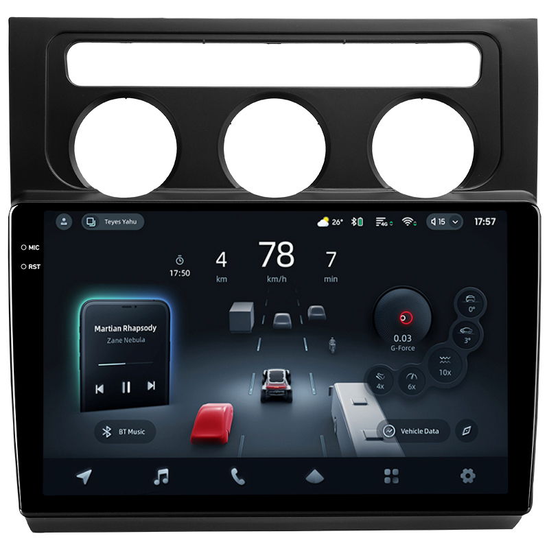 Android head unit Teyes CC4 Pro 8+128 Gb Volkswagen Touran 1 2003-2010 (F2) 10" 2k