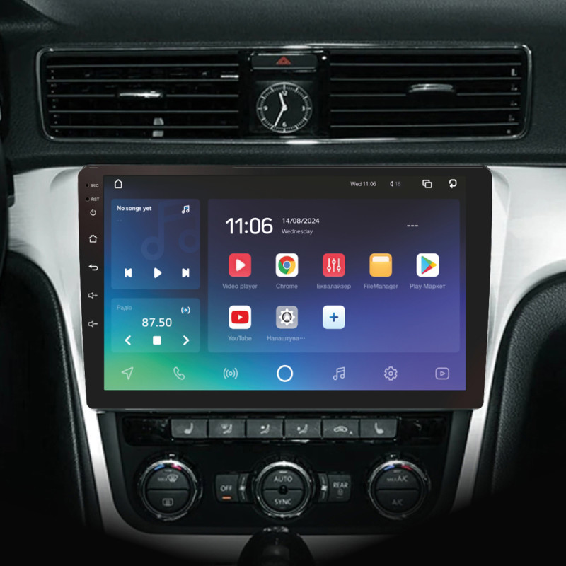 Android head unit SIGMA X10432 ANDROID 10 4+32 Gb 4G DSP Volkswagen Passat 7 B7 NMS 2015-2018 (F2) 10"