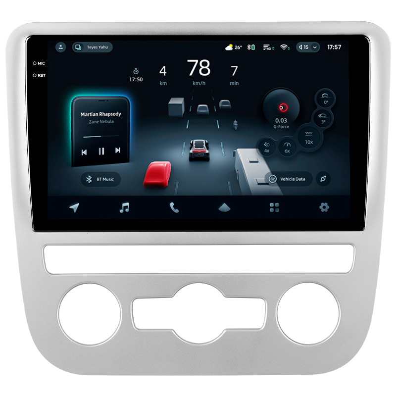 Android head unit Teyes CC4 Pro 8+128 Gb Volkswagen Scirocco 3 III Mk3 2008-2014 (F4) 9" 2k