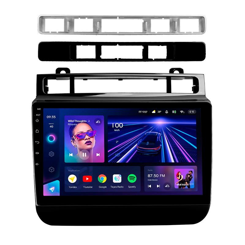Android head unit Teyes CC3 4+32 Gb Volkswagen Touareg FL NF 2010-2018 (B) 9" (L3)