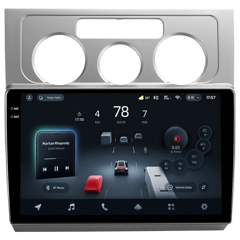 Android head unit Teyes CC4 Pro 8+128 Gb Volkswagen Touran 1 2003-2010 (F1) 10" 2k