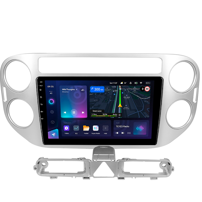 Android head unit Teyes CC3L 4+64 Gb Volkswagen Tiguan 1 NF 2006-2017 (F2) 9"
