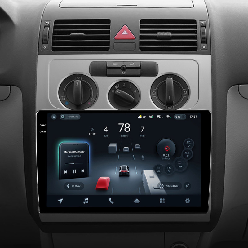 Android head unit Teyes CC4 Pro 12+256 Gb Volkswagen Touran 1 2003-2010 (F1) 10" 2k