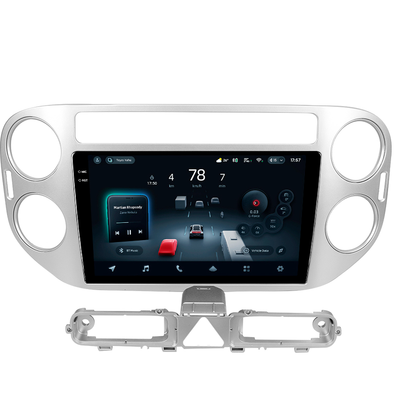 Android head unit Teyes CC4 Pro 8+128 Gb Volkswagen Tiguan 1 NF 2006-2017 (F2) 9" 2k