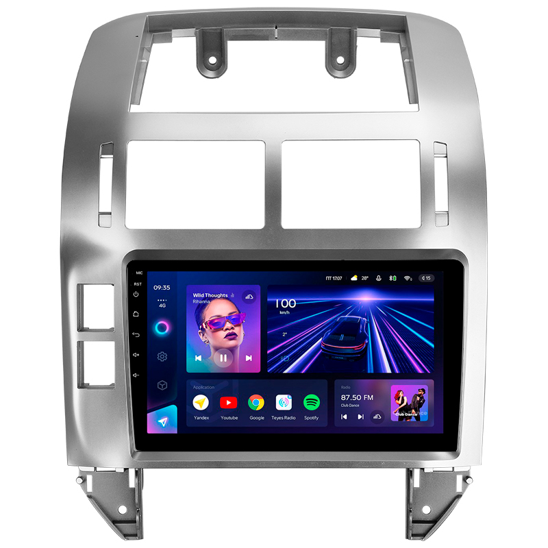 Android head unit Teyes CC3 4+32 Gb Volkswagen Polo Mk4 IV 4 (F2) 2001-2009 9"