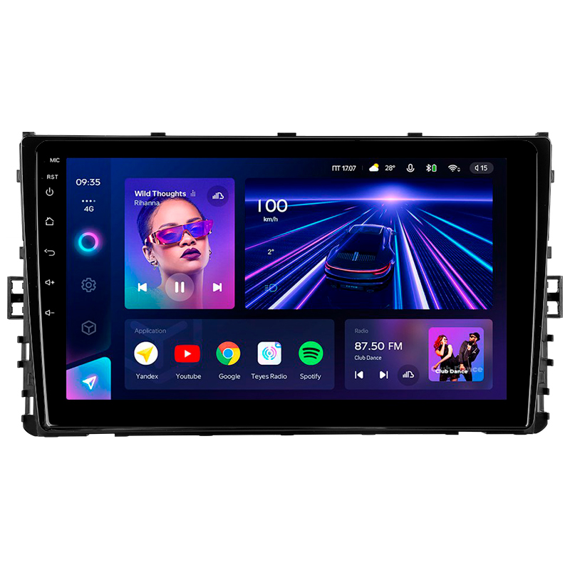 Android head unit Teyes CC3 4+32 Gb Volkswagen Jetta 7 2018-2022 9"