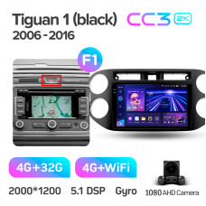 Android head unit Teyes CC3 4+32 Gb Volkswagen Tiguan 1 NF 2006-2017 (F1) 9" 2k