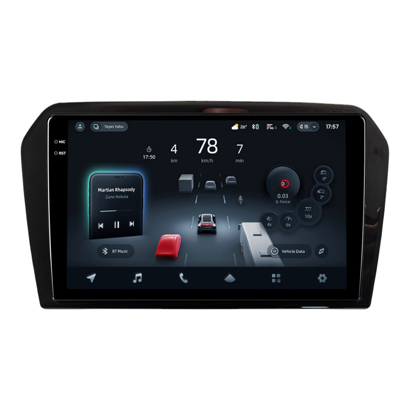 Magallánica de fábrica Teyes CC4 Pro 12 + 256 GB Volkswagen Jetta 2013-2017 Negro UV 9