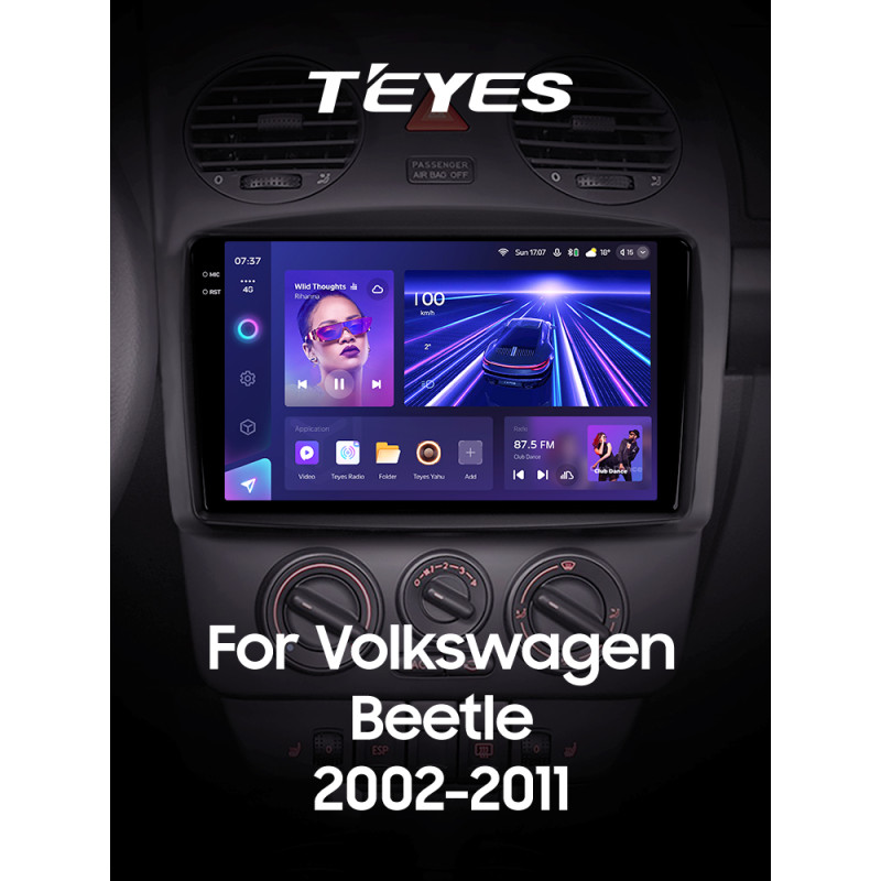 Android head unit Teyes CC3 4+64 Gb Volkswagen Beetle A4 2002 - 2011 9" 2k