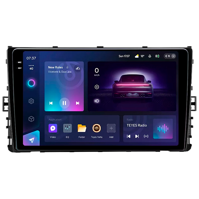 Android head unit Teyes CC3 6+128 Gb with 360° surround view° Volkswagen Jetta 7 2018-2022 9" 2k