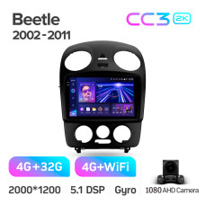 Android head unit Teyes CC3 4+32 Gb Volkswagen Beetle A4 2002 - 2011 9" 2k