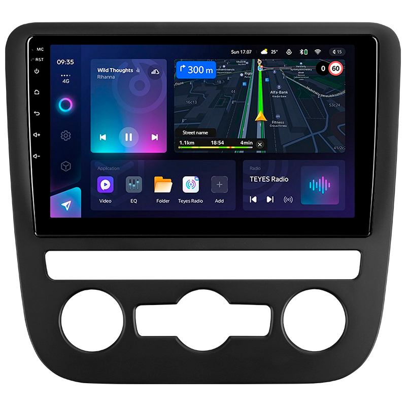 Android head unit Teyes CC3L 4+32 Gb Volkswagen Scirocco 3 III Mk3 2008-2014 (F2) 9"