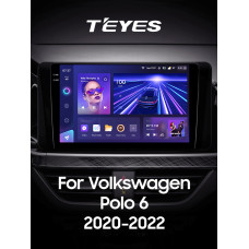 Android head unit Teyes CC3 4+64 Gb Volkswagen Polo Mk6 VI 6 (F3) (1 Din) 2020-2022 10" 1din 2k
