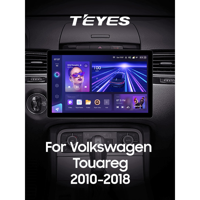 Android head unit Teyes CC3 4+32 Gb Volkswagen Touareg FL NF 2010-2018 (A) 13" 2k (L1)