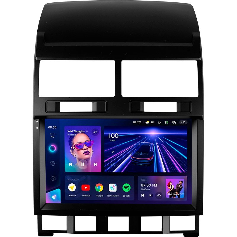 Android head unit Teyes CC3 4+32 Gb Volkswagen Touareg GP 2002-2010 (F1) 9"