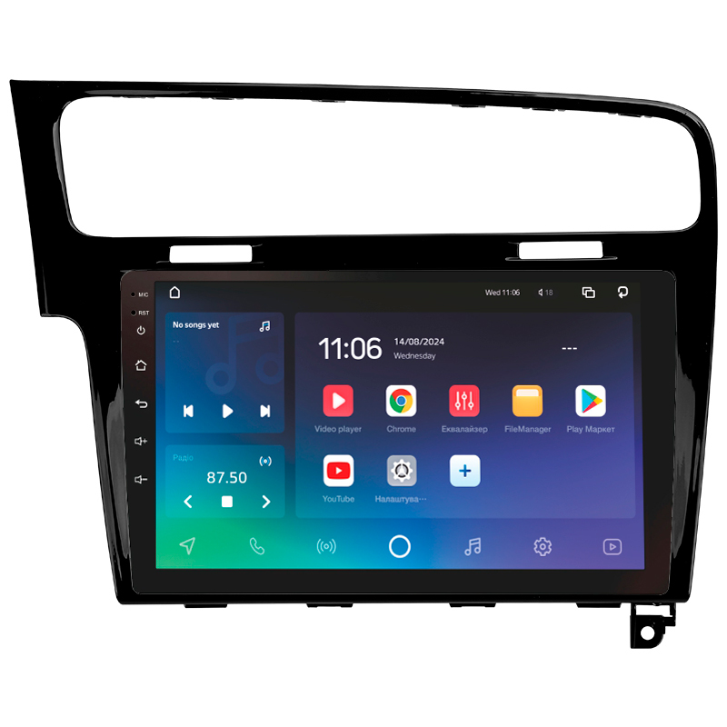 Android head unit SIGMA X10432 ANDROID 10 4+32 Gb 4G DSP Volkswagen Golf 7 (F2) 2012-2020 10"