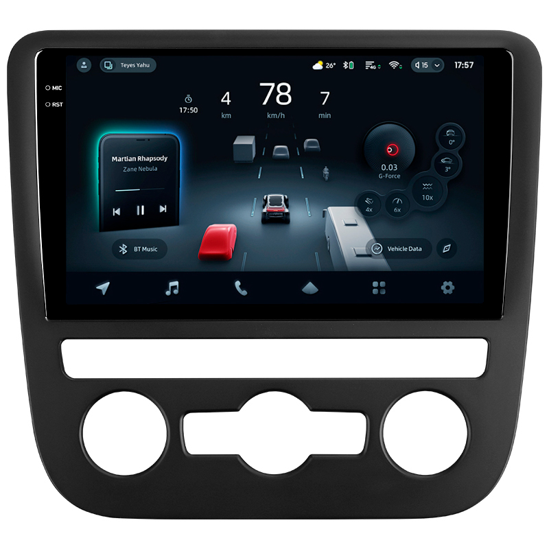 Android head unit Teyes CC4 Pro 8+128 Gb Volkswagen Scirocco 3 III Mk3 2008-2014 (F2) 9" 2k